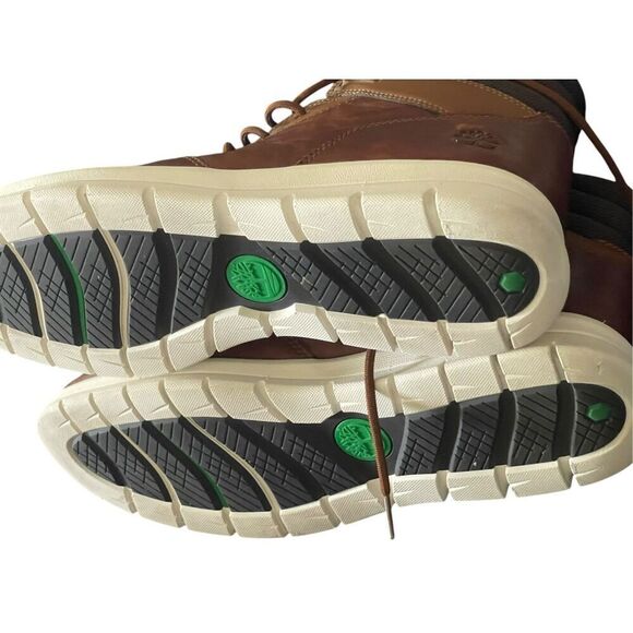 Timberland Mens Brown Leather Hoverlite Graydon Sneaker Boots Size 12